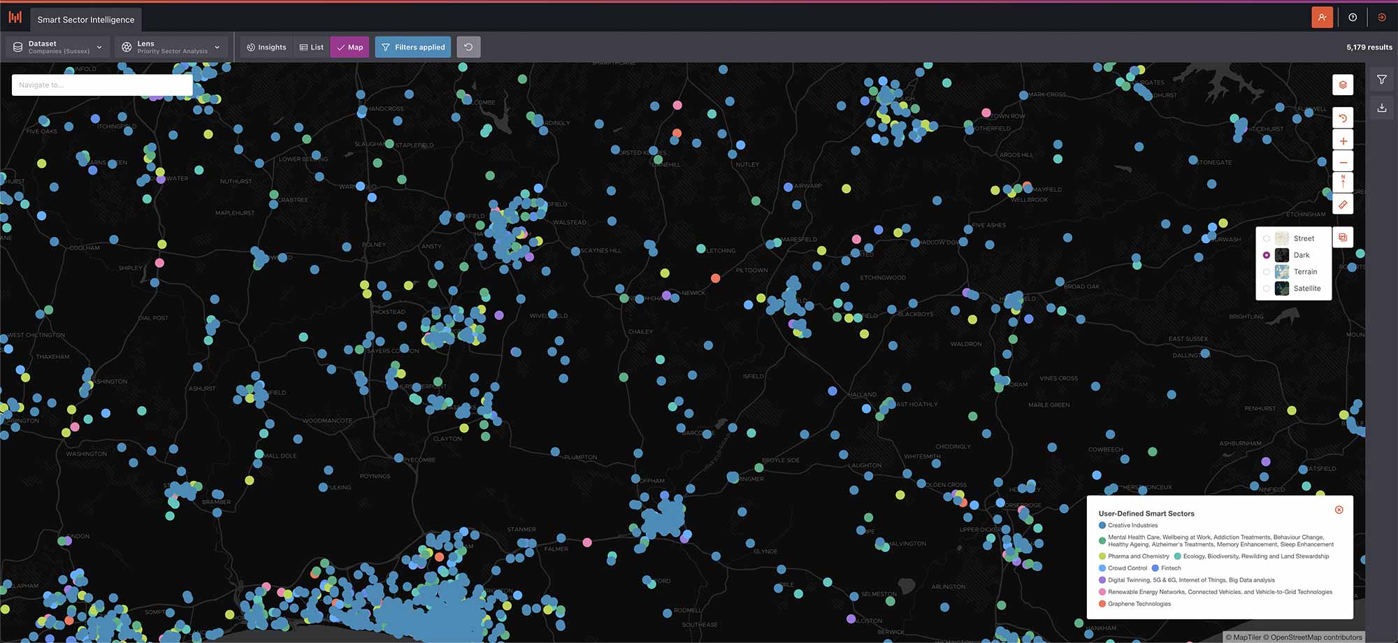 Map Data in the Mosaic platform